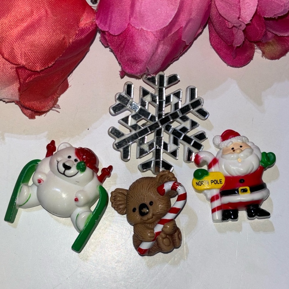 Hallmark 80s pins Christmas Pins from HALLMARK 1982 Russ Christmas pins
